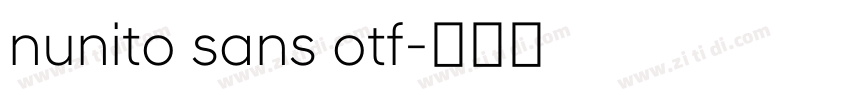 nunito sans otf字体转换 nunito sans otf字体转换